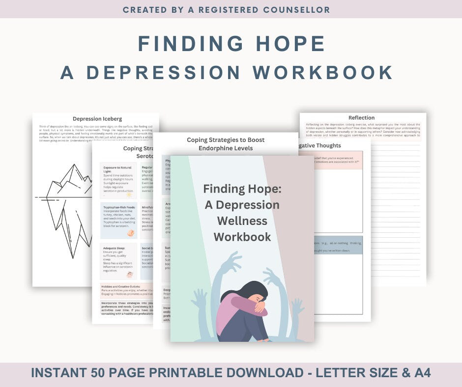 Therapy Worksheets Bundle / Cognitive Behaviour Therapy / therapy worksheets / Anxiety / boundaries / depression / Stress management