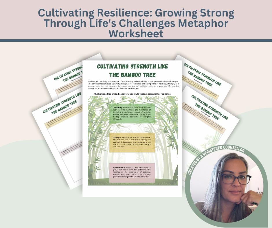 Resilience-Building Worksheet | Positive Psychology and Therapy Resource, Digital Download