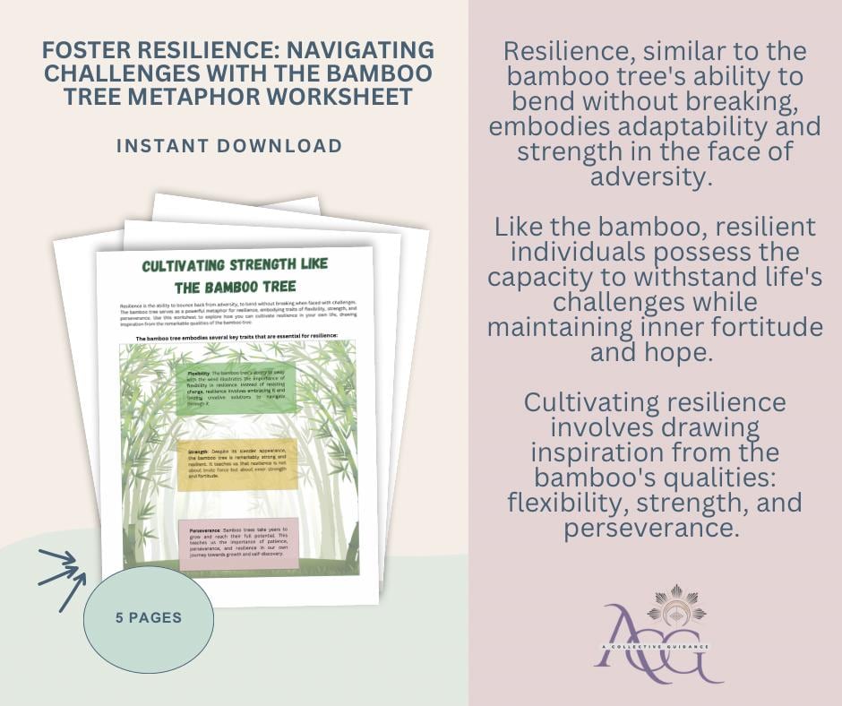 Resilience-Building Worksheet | Positive Psychology and Therapy Resource, Digital Download